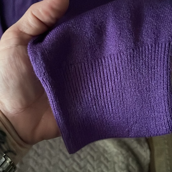 Purple sweater women’s 1X - Picture 2 of 7